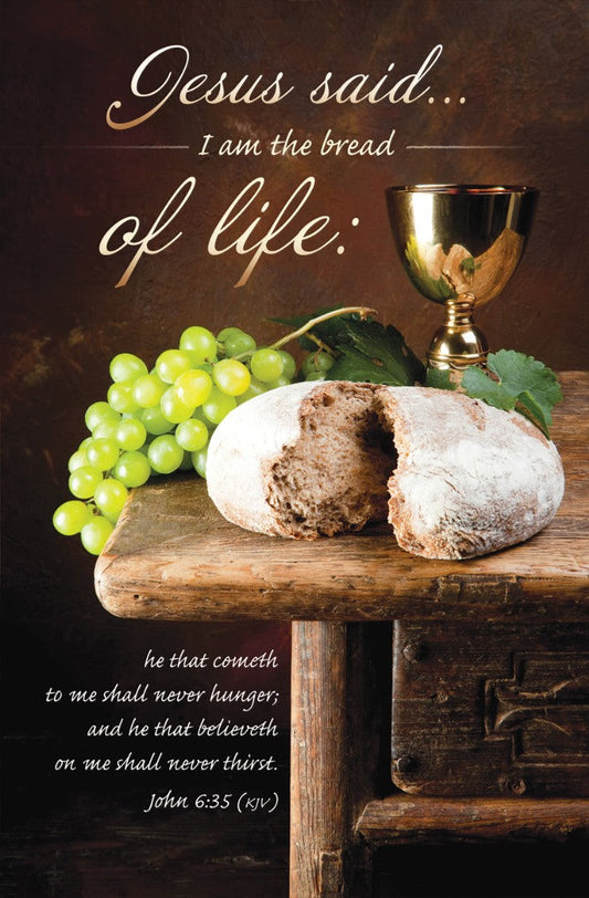 I Am the Bread of Life Communion Bulletin (pack of 100) - Re-vived