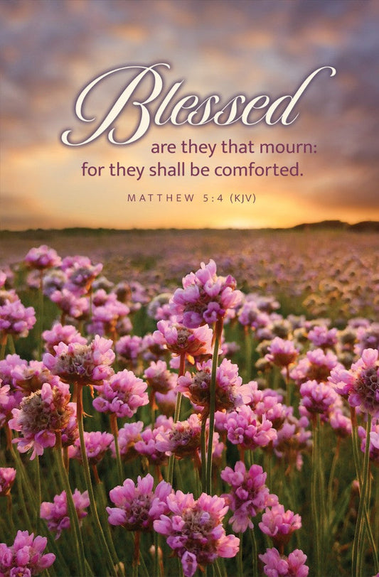 Blessed Are They That Mourn Funeral Bulletin (pack of 100) - Re-vived