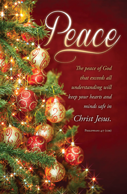 Peace Philippians 4:7 Advent Bulletin (pack of 100) - Re-vived