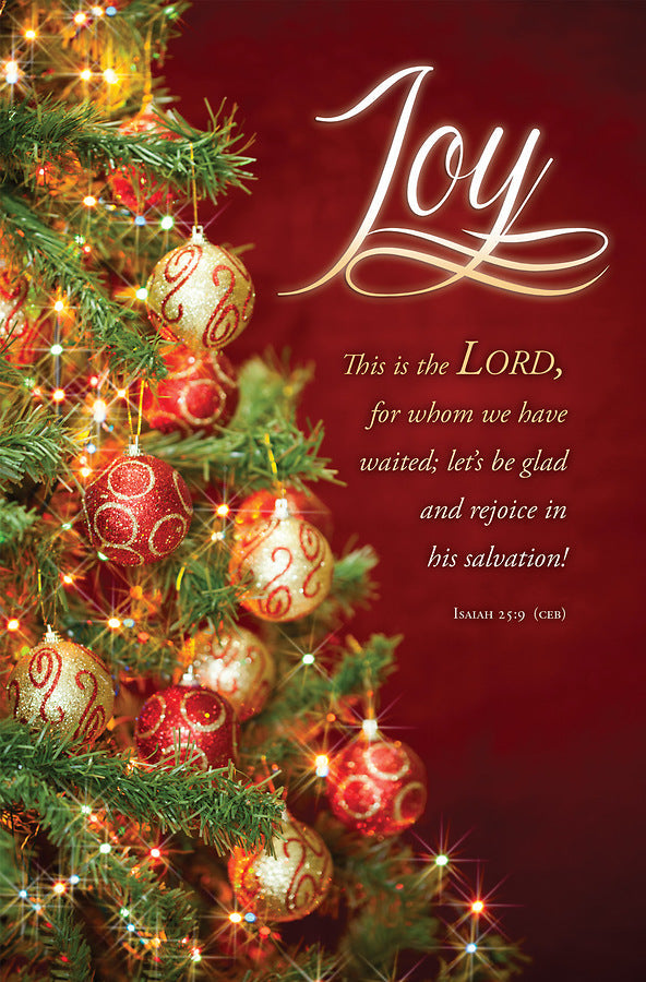 Joy Isaiah 25:9 Advent Bulletin (pack of 100) - Re-vived