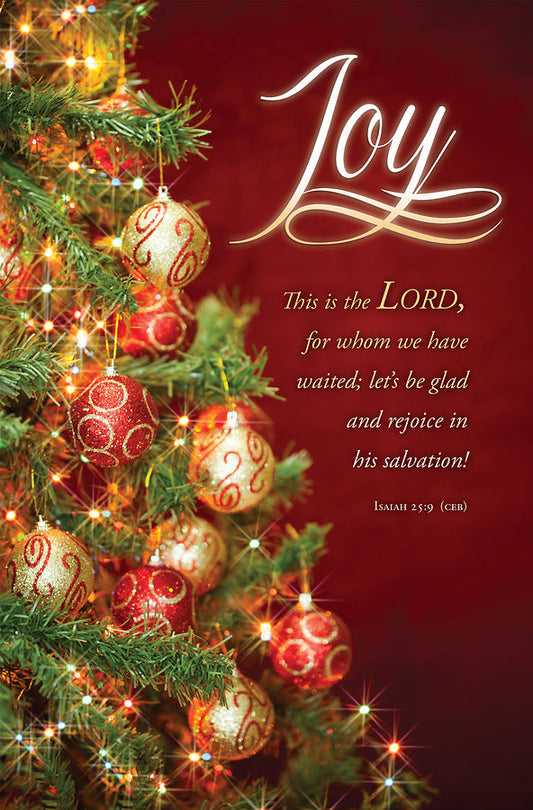 Joy Isaiah 25:9 Advent Bulletin (pack of 100) - Re-vived