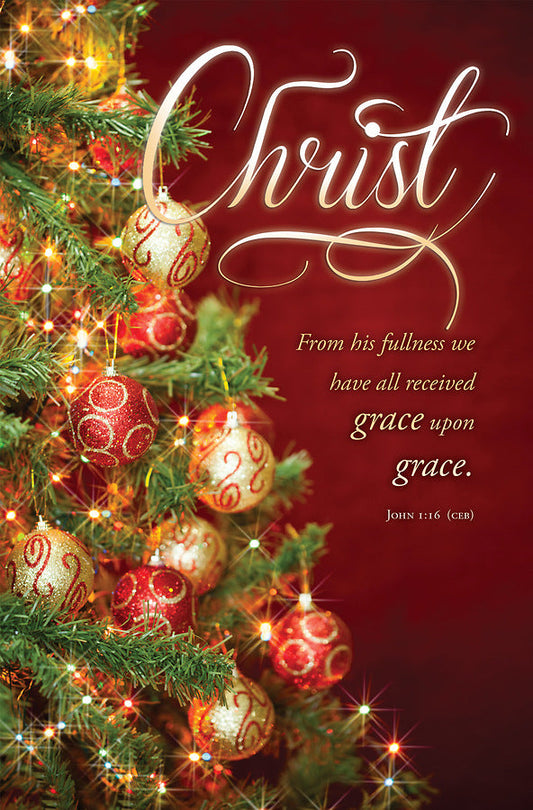 Christ John 1:16 Advent Bulletin (pack of 100) - Re-vived