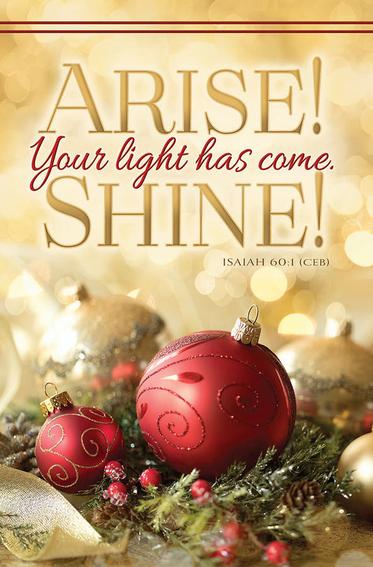Arise! Shine! Christmas Bulletin (pack of 100) - Re-vived