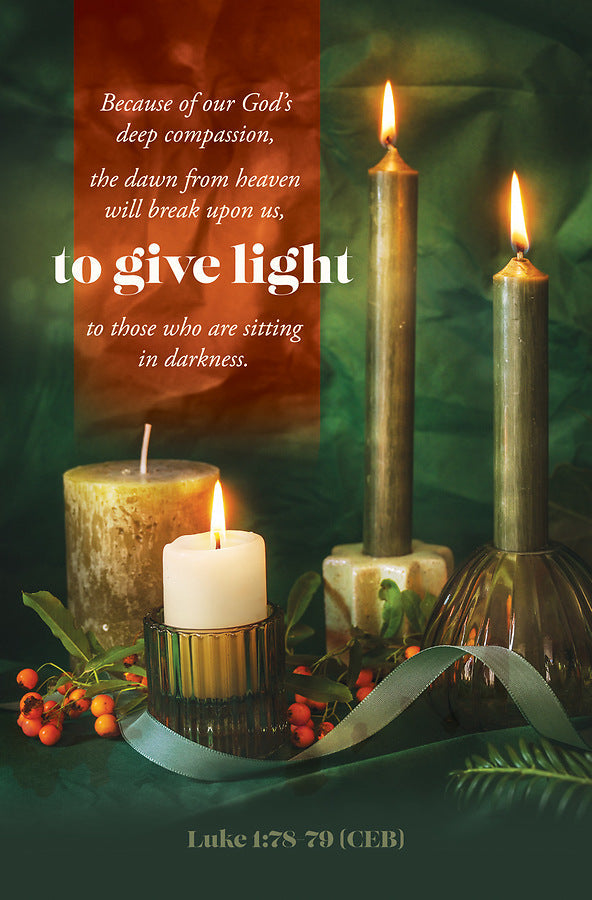 To Give Light Christmas Bulletin (pack of 100) - Re-vived