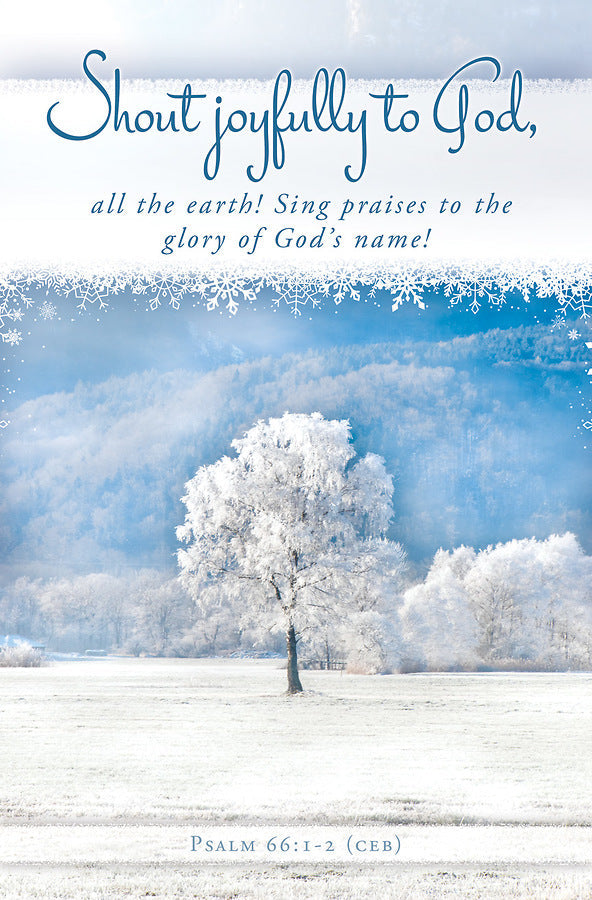 Winter Shout Joyfully Bulletin (pack of 100) - Re-vived