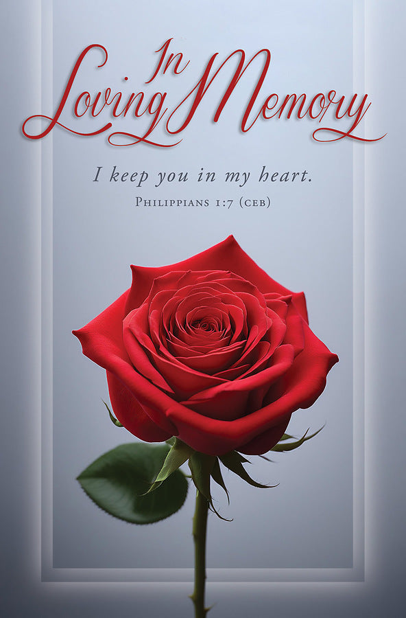 In Loving Memory Funeral Bulletin (pack of 100) - Re-vived