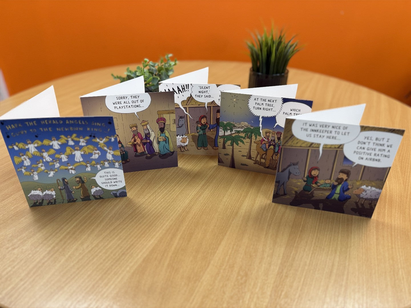 Nutty Nativity Christmas Cards (pack of 5) - Re-vived