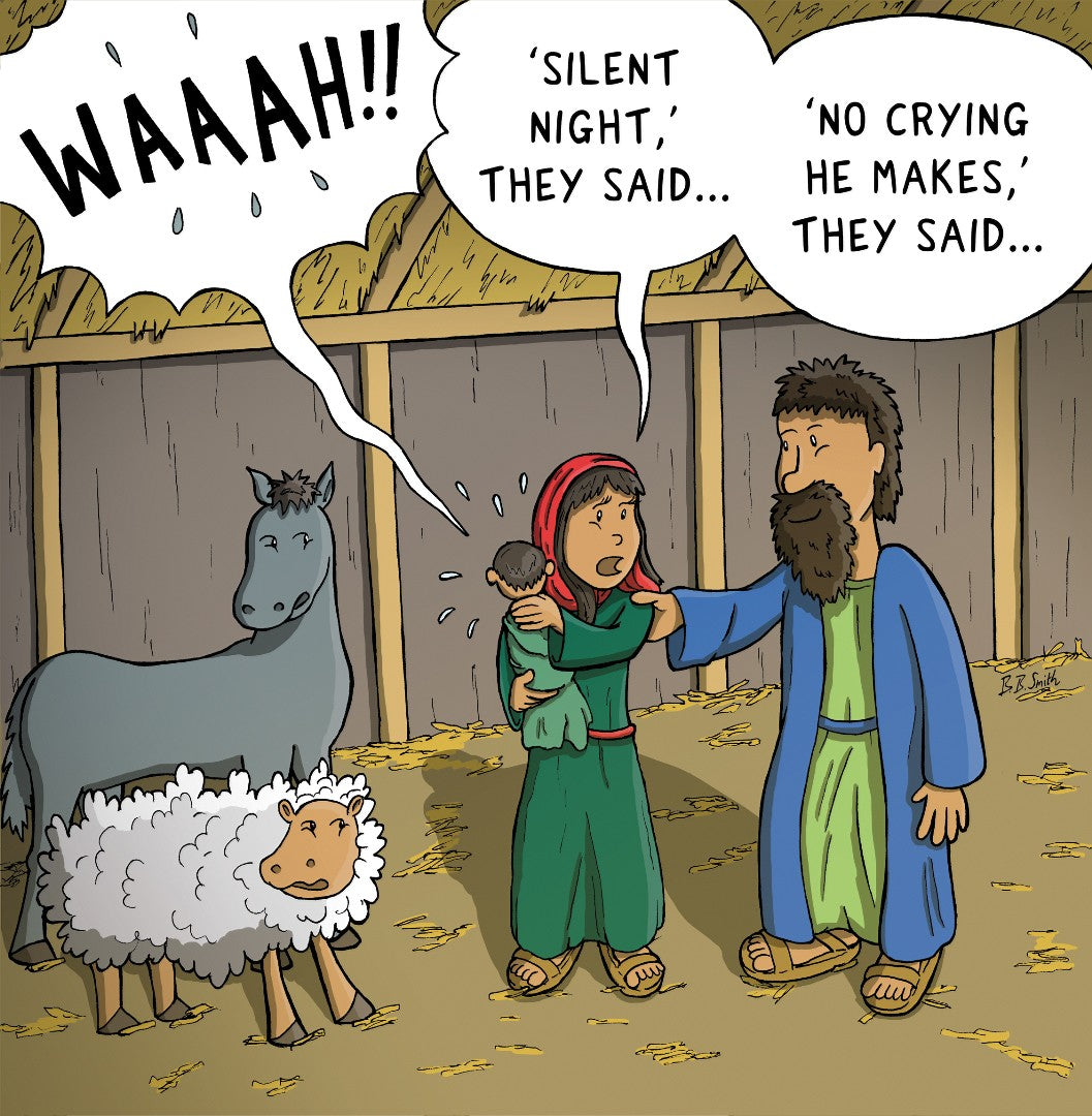Nutty Nativity Christmas Cards (pack of 5) - Re-vived
