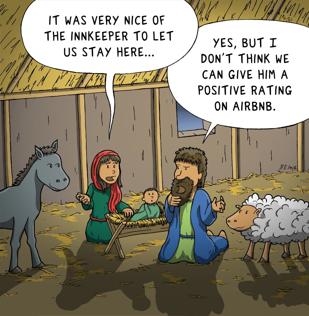 Nutty Nativity Christmas Cards (pack of 5) - Re-vived