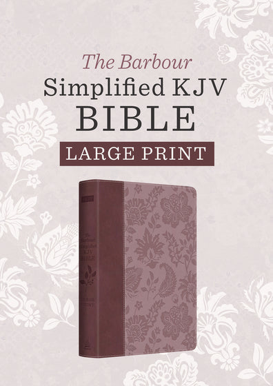 Barbour Simplified KJV - Large Print [Plum & Paisley] - Re-vived