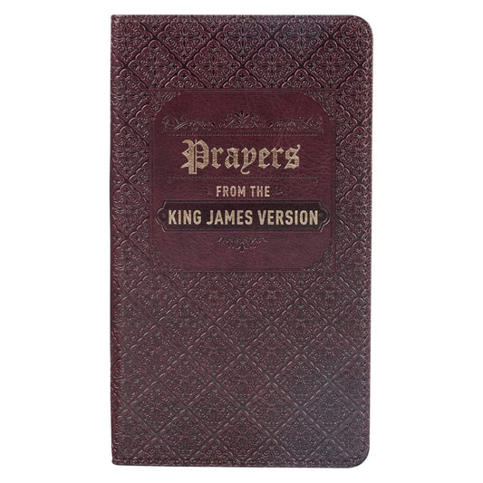 Prayers From The King James Version Brown Faux Leather Gift - Re-vived