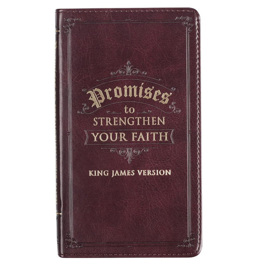 Promises To Strengthen Your Faith Brown Faux Leather Gift - Re-vived