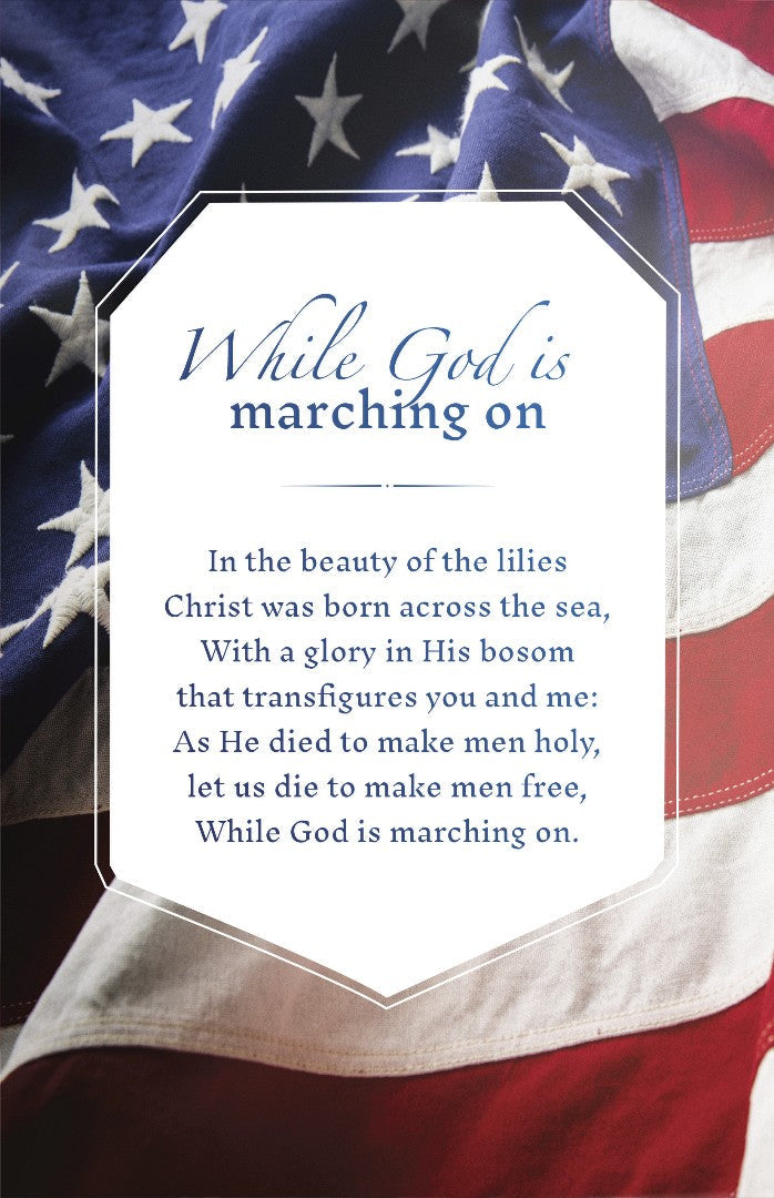 Patriotic Bulletin: God is Marching On (Pack of 100) - Re-vived