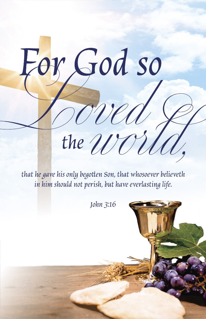 Communion Bulletin: For God (Pack of 100) - Re-vived