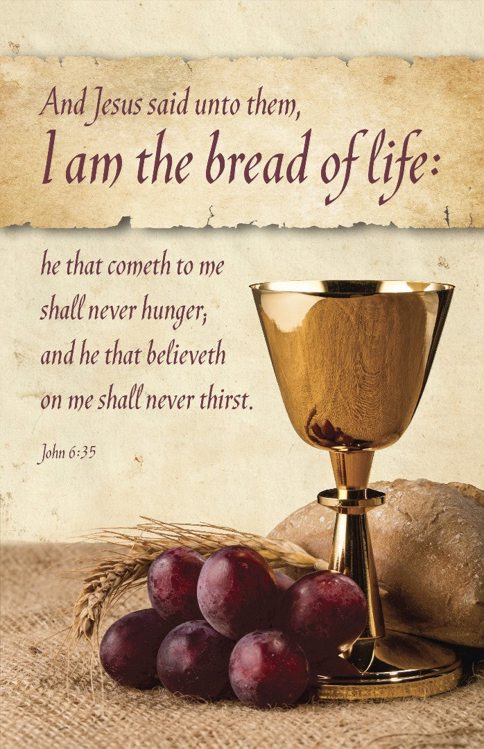 Communion Bulletin: I Am The Bread (Pack of 100) - Re-vived