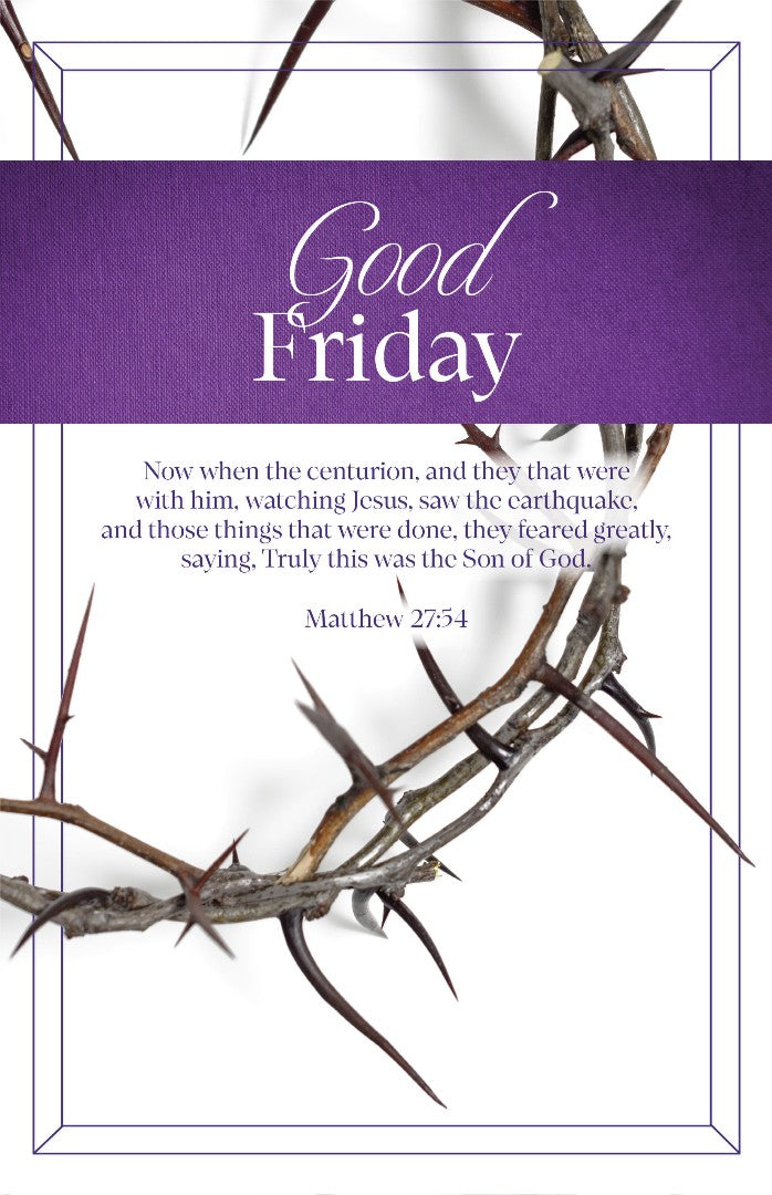 Good Friday Bulletin: Watching Jesus (Pack of 100) - Re-vived