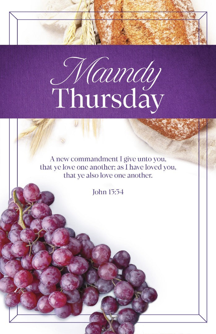 Maundy Thursday Bulletin: As I Have (Pack of 100) - Re-vived
