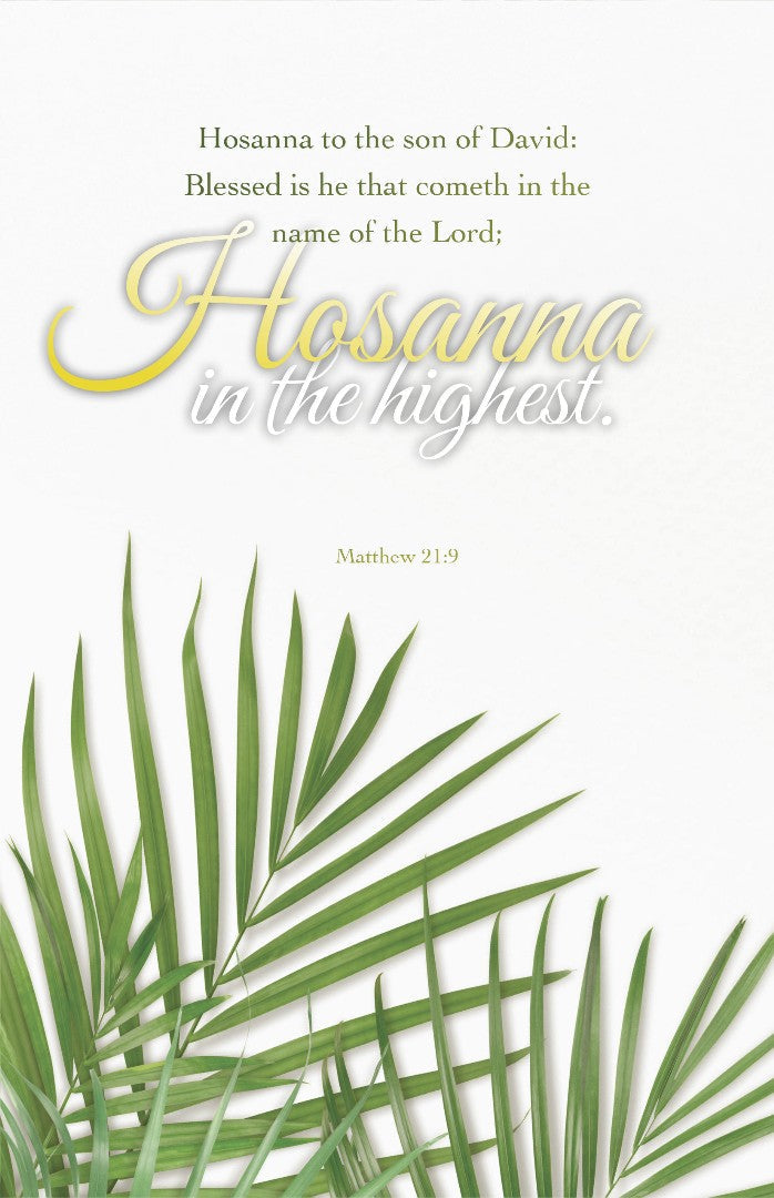 Palm Sunday Bulletin: Cometh in the Name (Pack of 100) - Re-vived