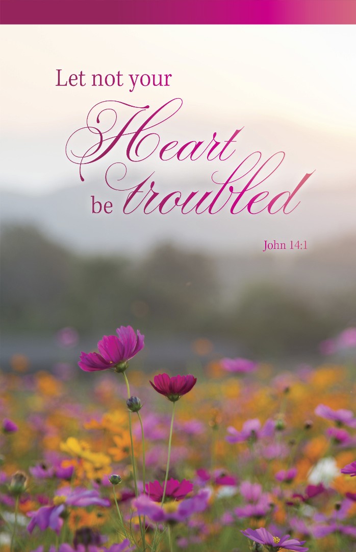 Funeral Bulletin: Let Not (Pack of 100) - Re-vived