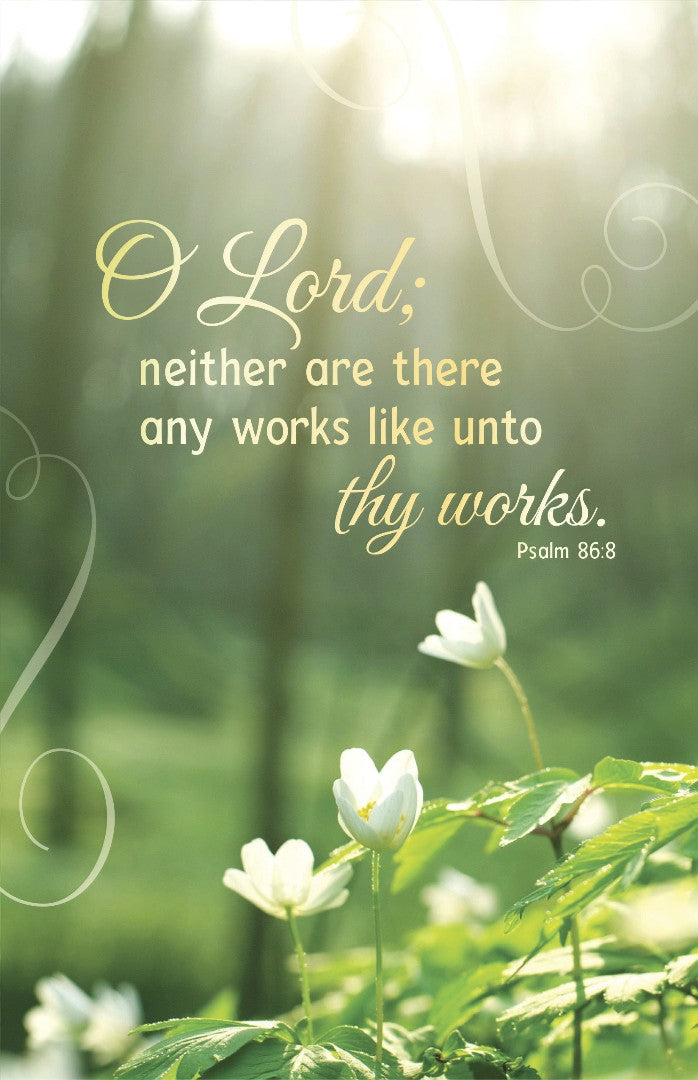 General Worship Bulletin: Thy Works (Pack of 100) - Re-vived