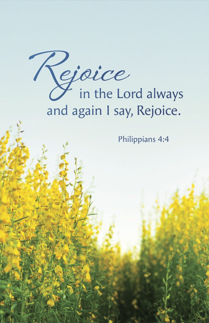 General Worship Bulletin: Rejoice (Pack of 100) - Re-vived
