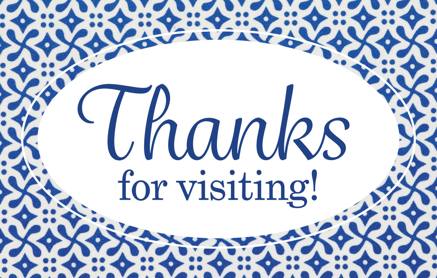 Visitor Postcard: Thanks for Visiting (Pack of 25) - Re-vived