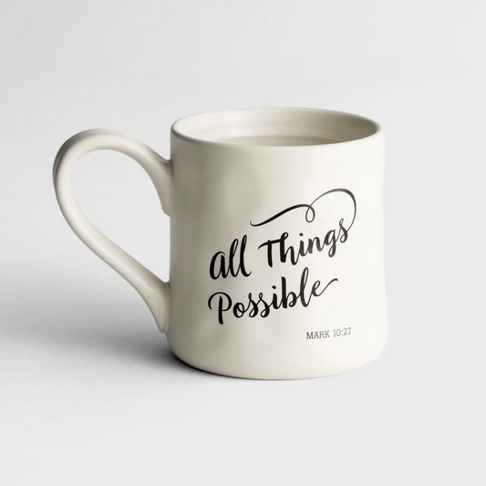 All Things Possible - Hand-Thrown Mug - Re-vived