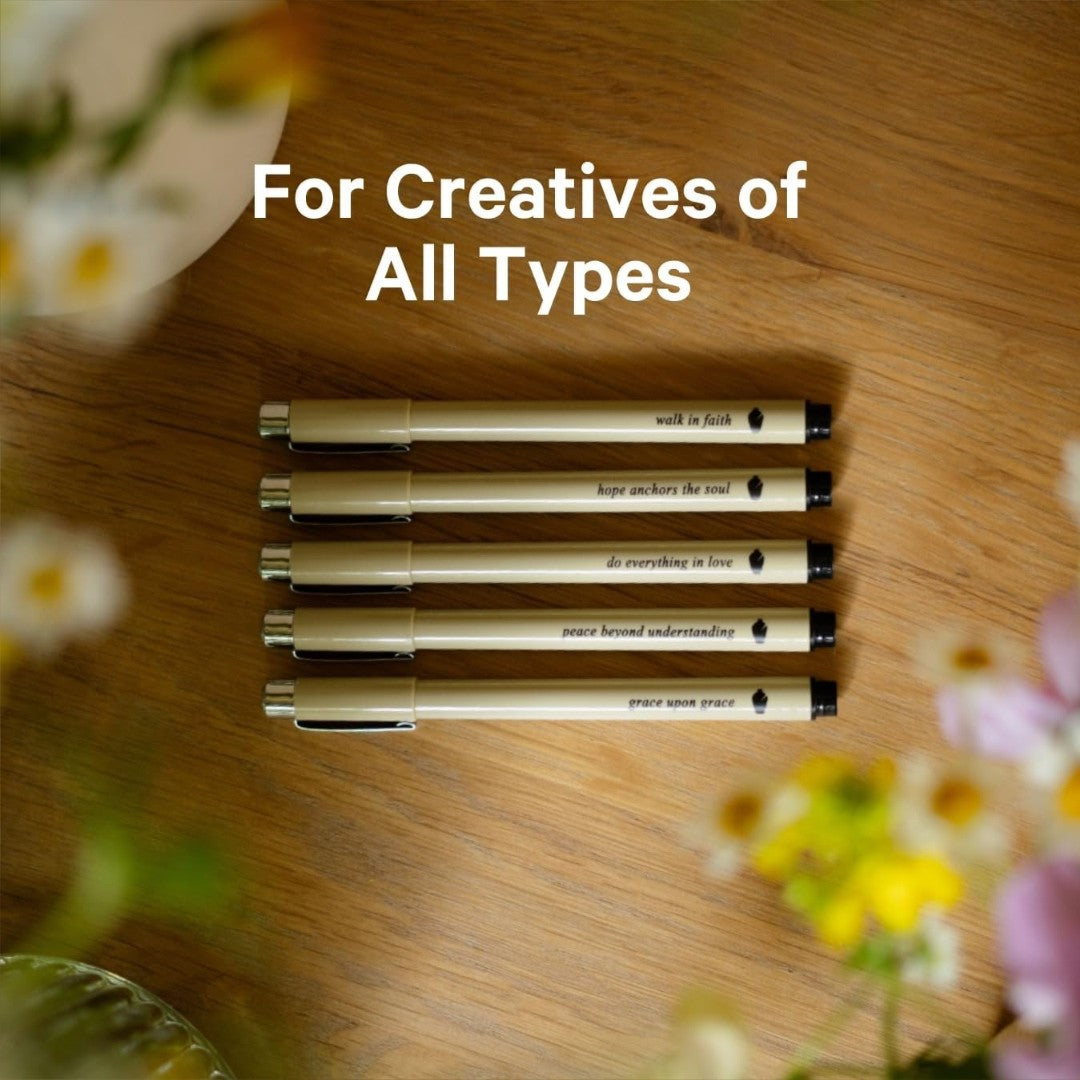 Evergreen Fineliner Pen Variety Pack - Re-vived