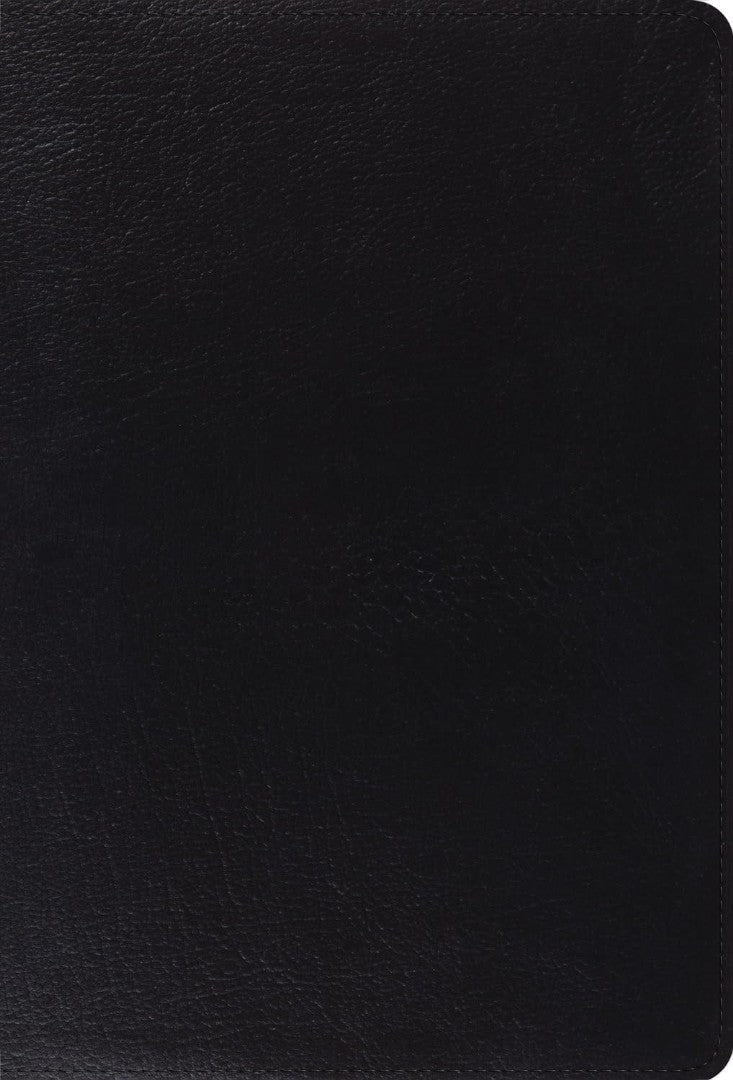 ESV Giant Print Thinline Bible, Genuine Leather, Black - Re-vived