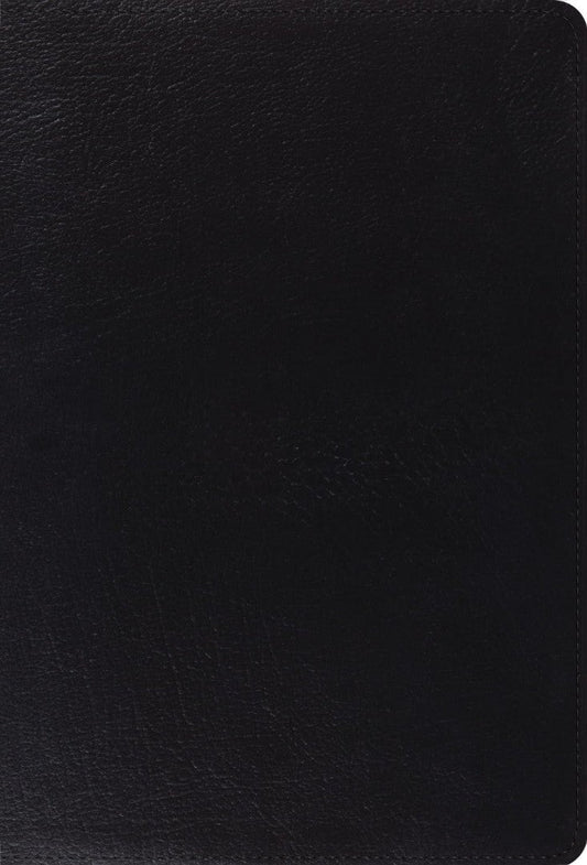 ESV Giant Print Thinline Bible, Genuine Leather, Black - Re-vived