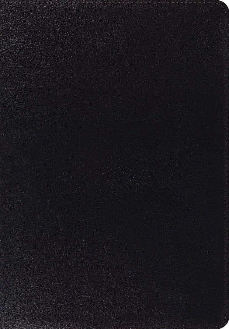 ESV Giant Print Bible, Genuine Leather, Black - Re-vived