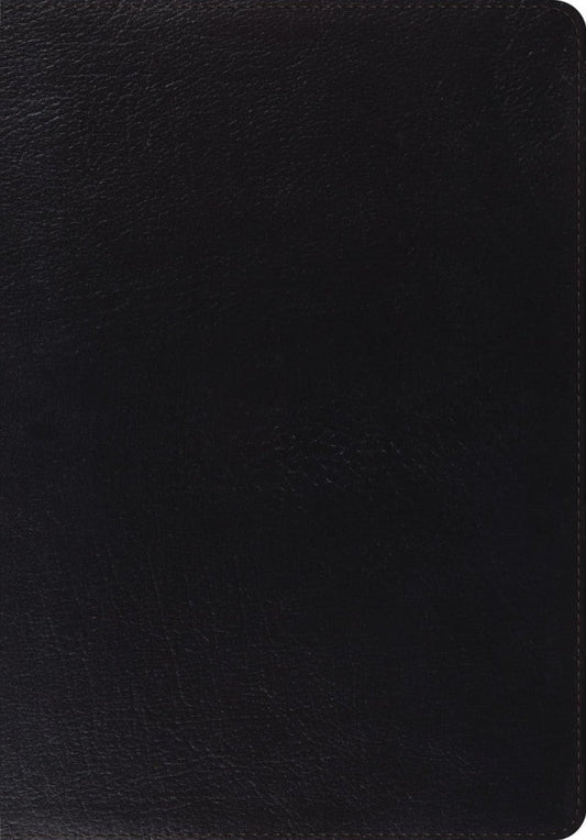 ESV Giant Print Bible, Genuine Leather, Black - Re-vived