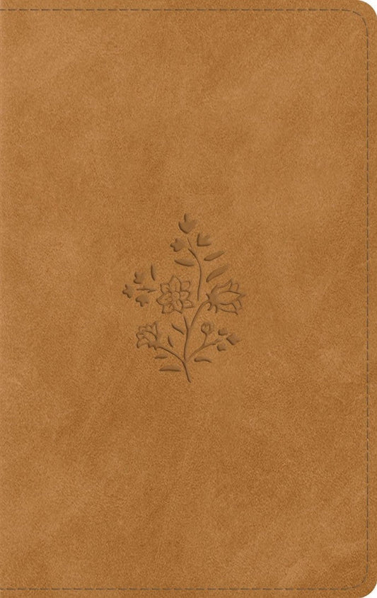 ESV Giant Print Personal Size Bible, Nubuck Caramel - Re-vived