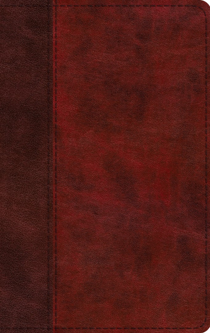 ESV Large Print Thinline Bible, Red Letter, Burgundy - Re-vived