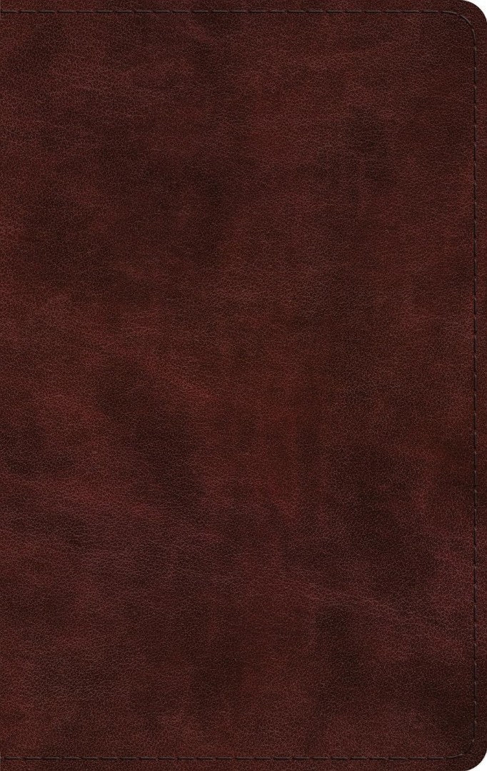 ESV Large Print Thinline Bible, Red Letter, Mahogany - Re-vived