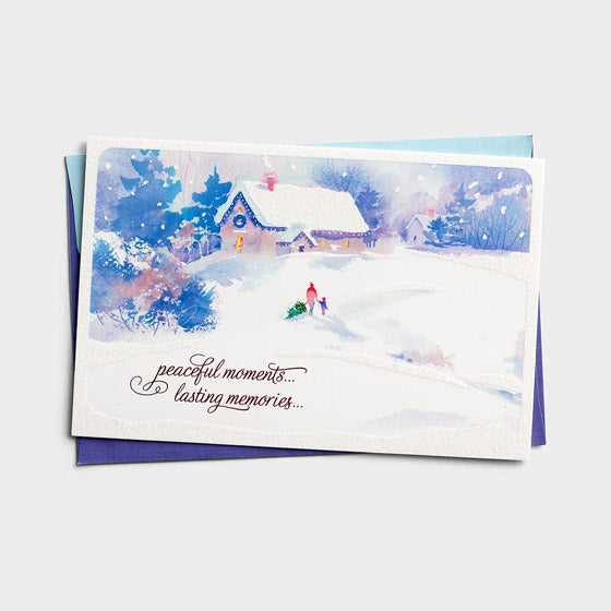 Christmas Card Box - Peaceful Moments (18 Cards) - Re-vived