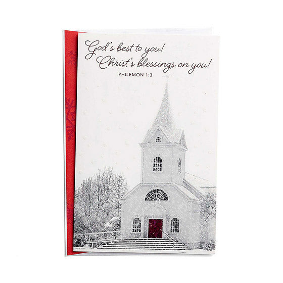 Premium Christmas Card Box - God'S Best To You (18 Cards) - Re-vived