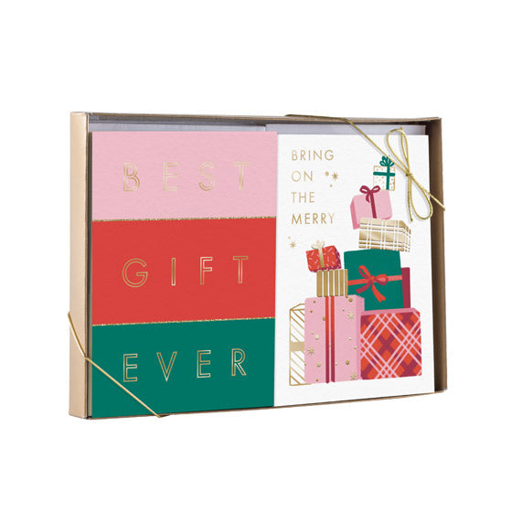Christmas Card Dual Pack - Bring On The Merry (24 Cards) - Re-vived