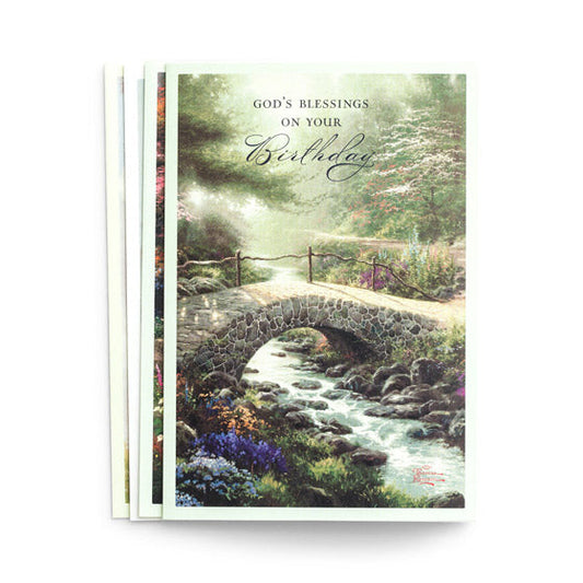 Thomas Kinkade - Birthday - For You - 12 Boxed Cards, KJV - Re-vived