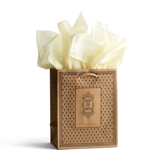 Keep The Faith - Medium Gift Bag With Tissue - Re-vived