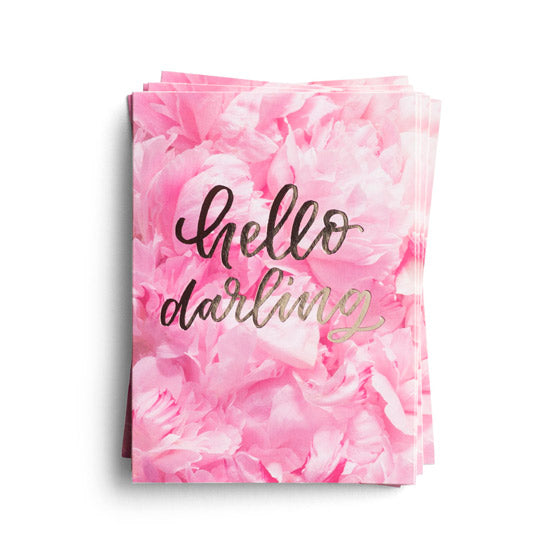 Hello Darling - 10 Premium Note Cards - Re-vived