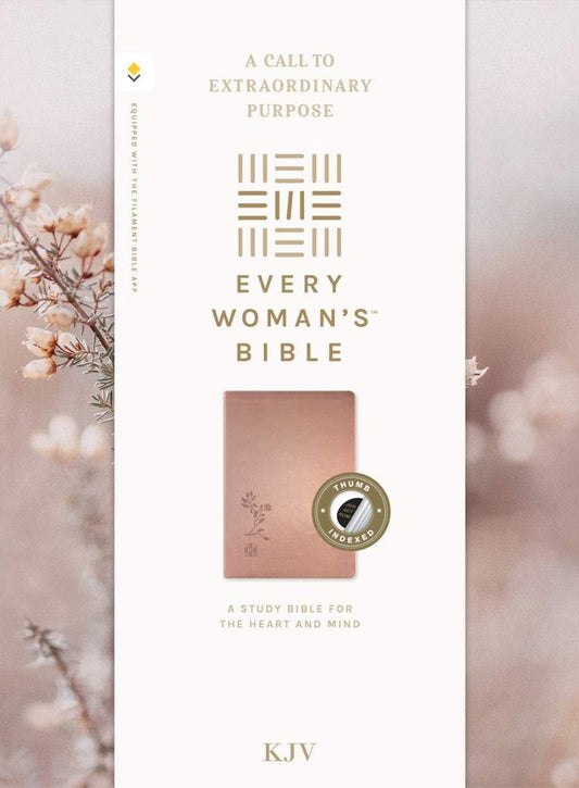 KJV Every Woman's Bible, Filament Enabled, Rose, Indexed - Re-vived