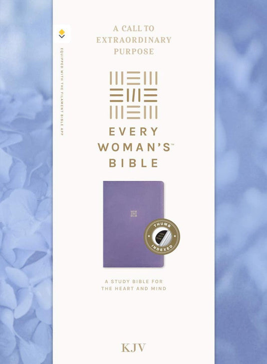 KJV Every Woman's Bible, Filament Ed., Periwinkle, Indexed - Re-vived