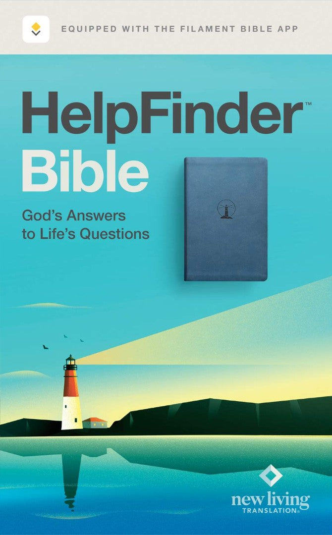 NLT Helpfinder Bible, Filament Enabled, Blue - Re-vived