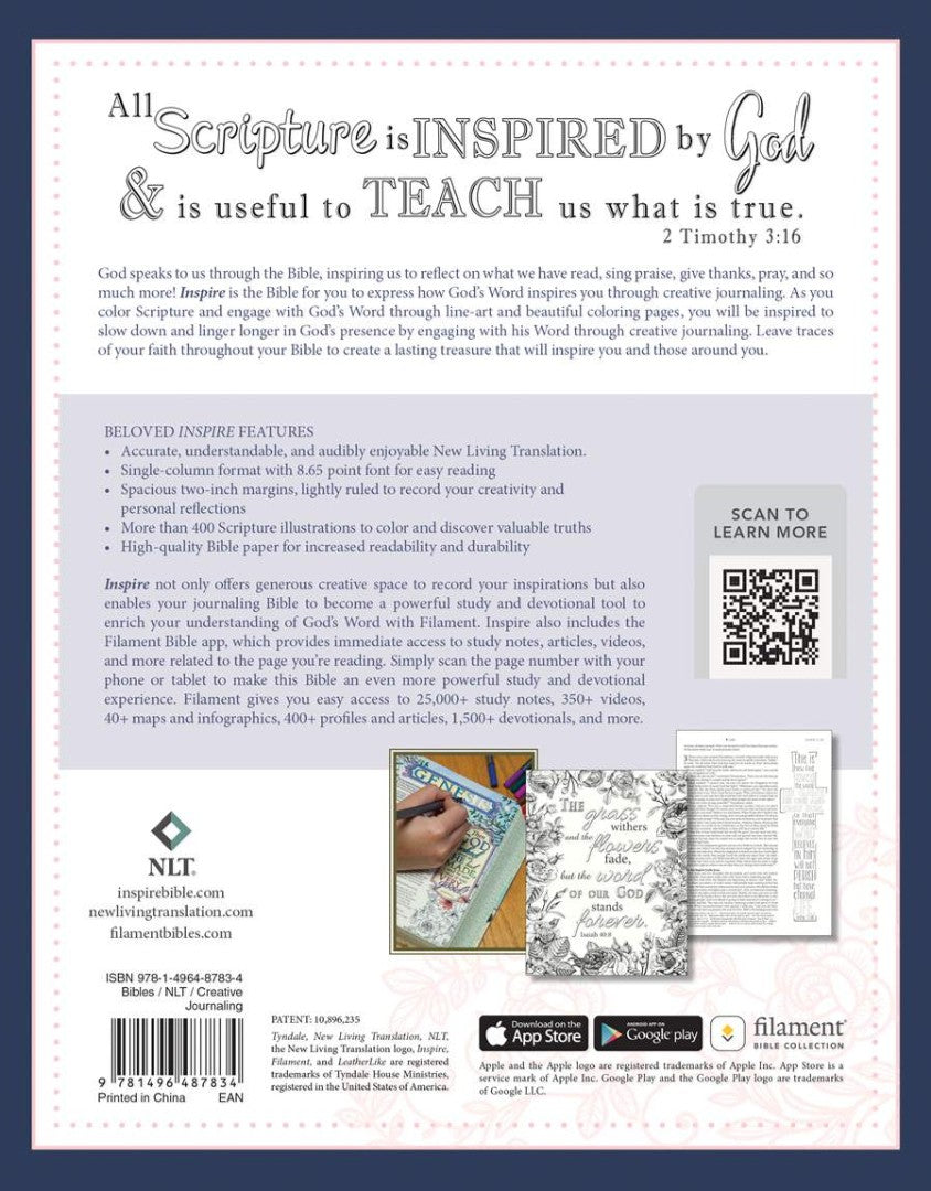 NLT Inspire Bible, Filament Enabled - Re-vived
