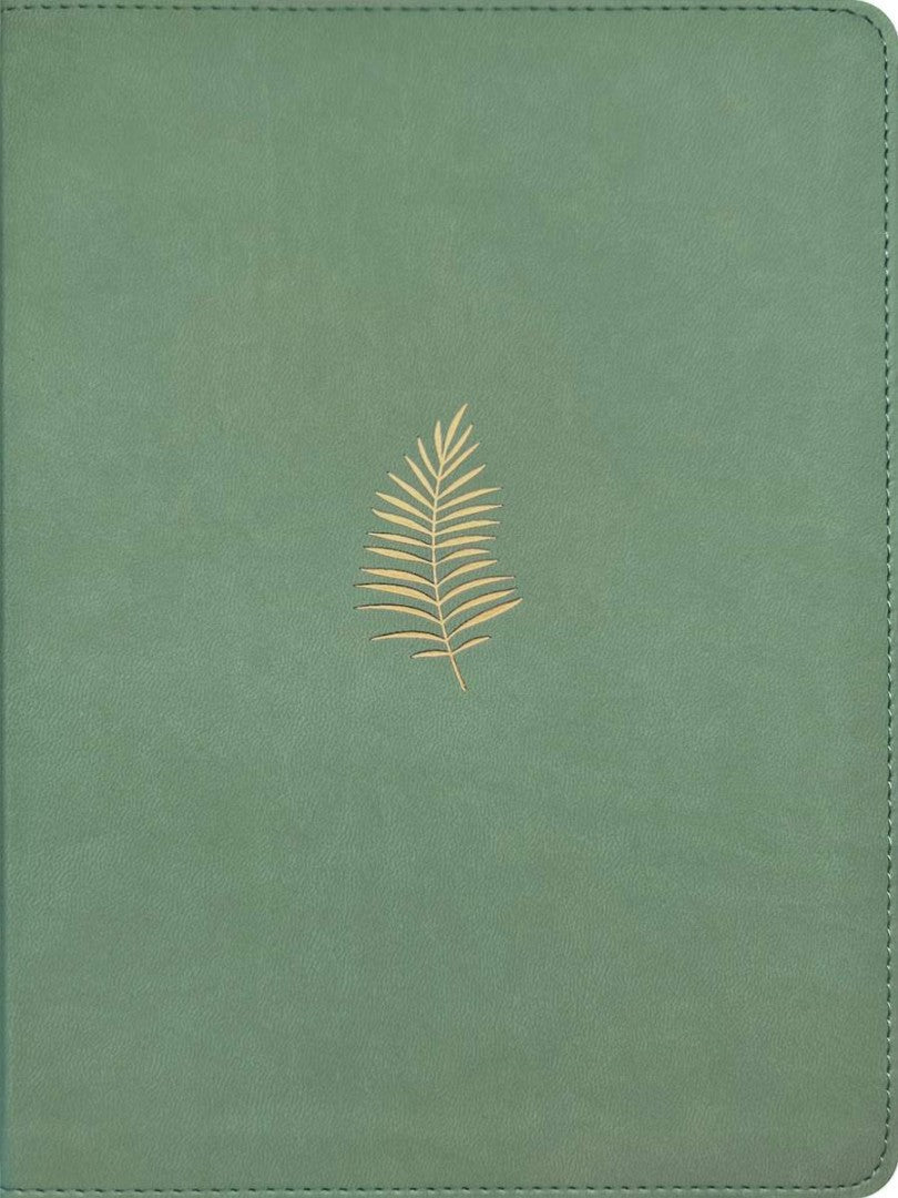NLT Wide Margin Bible, Filament Enabled, Sage Green, Indexed - Re-vived