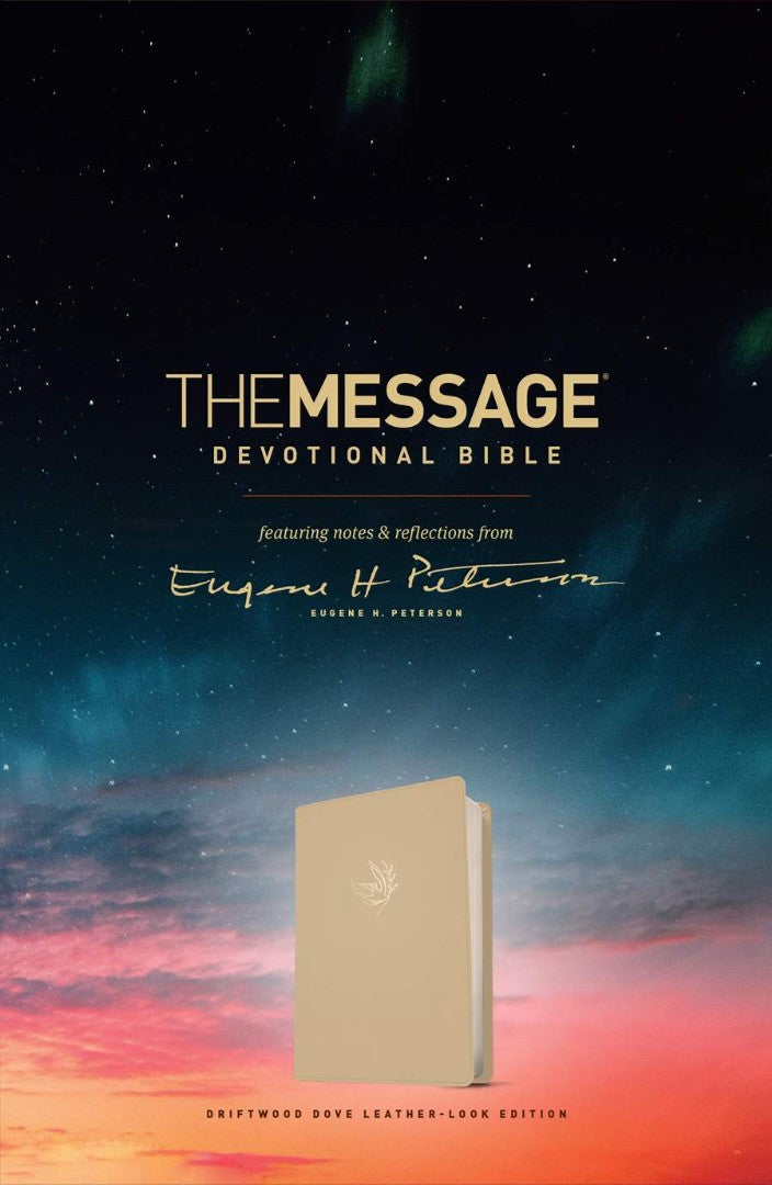 The Message Devotional Bible Driftwood Dove - Re-vived