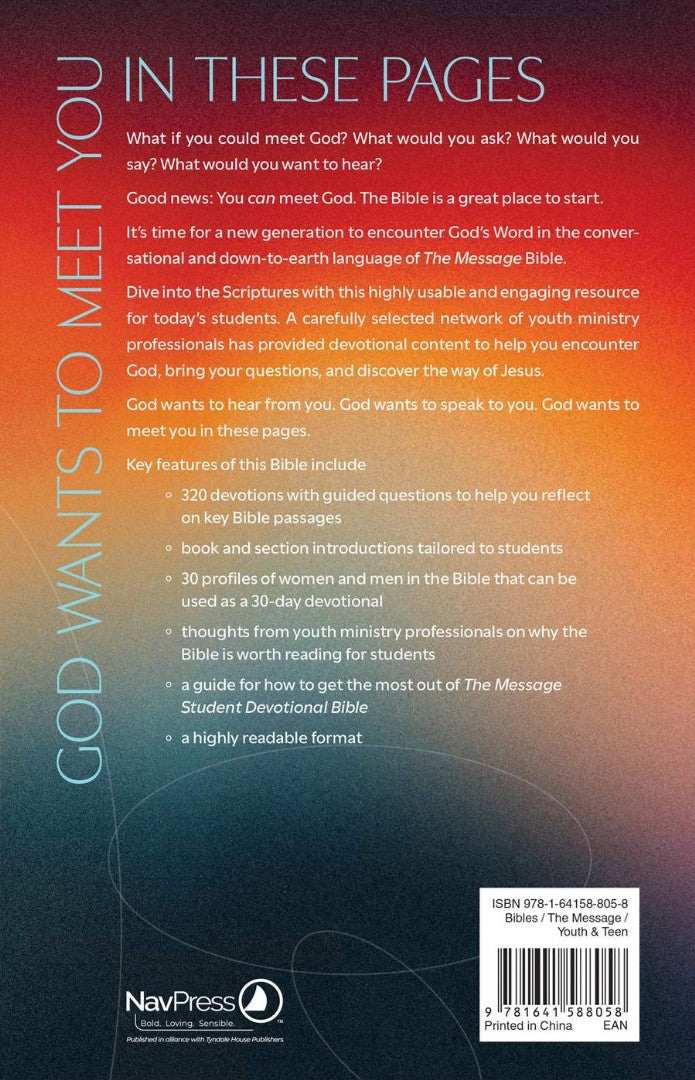 The Message Student Devotional Bible (Hardcover) - Re-vived