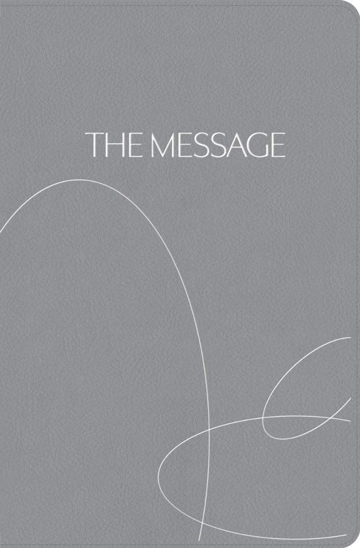 The Message Student Devotional Bible Stone Gray - Re-vived