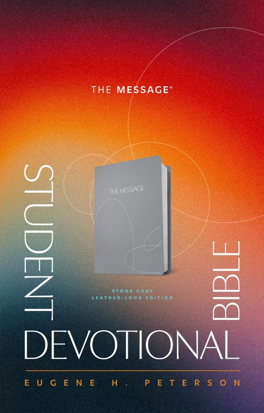 The Message Student Devotional Bible Stone Gray - Re-vived